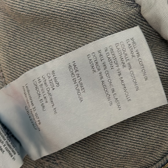 Women’s Free People Destroyed Long and Lean Trucker Jacket - Picture 12 of 15